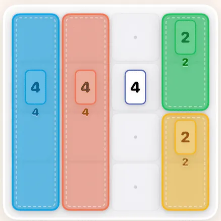 A Patchwork puzzle board in Figgle